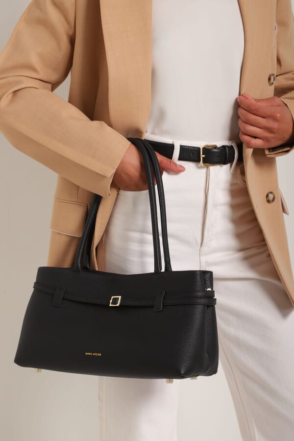Manu Atelier Кожаная сумка Le Cambon East West bag 00603857_01 №2
