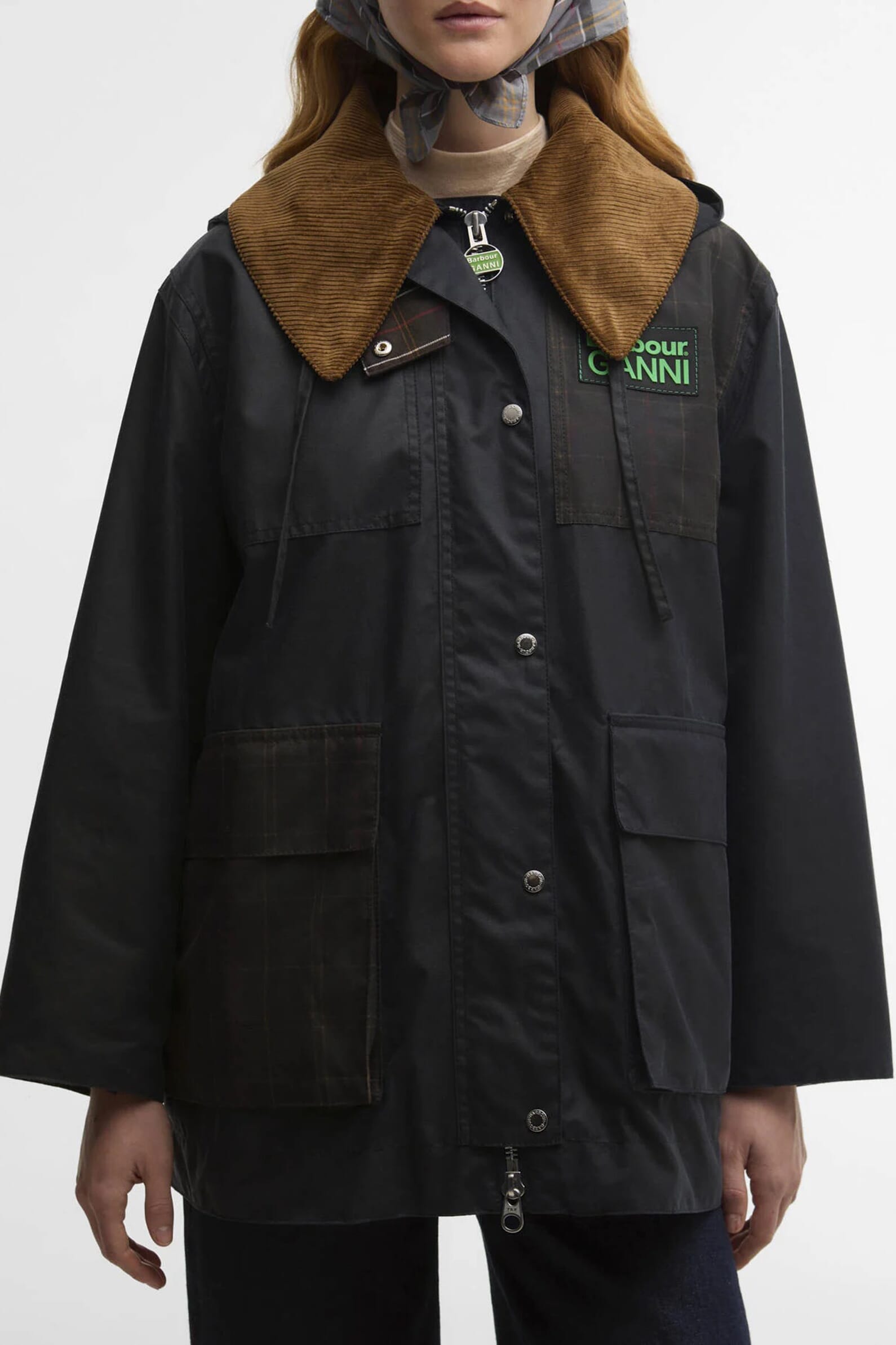 Вощеная парка Barbour x GANNI Barbour x GANNI 00636527_04 - Онлайн