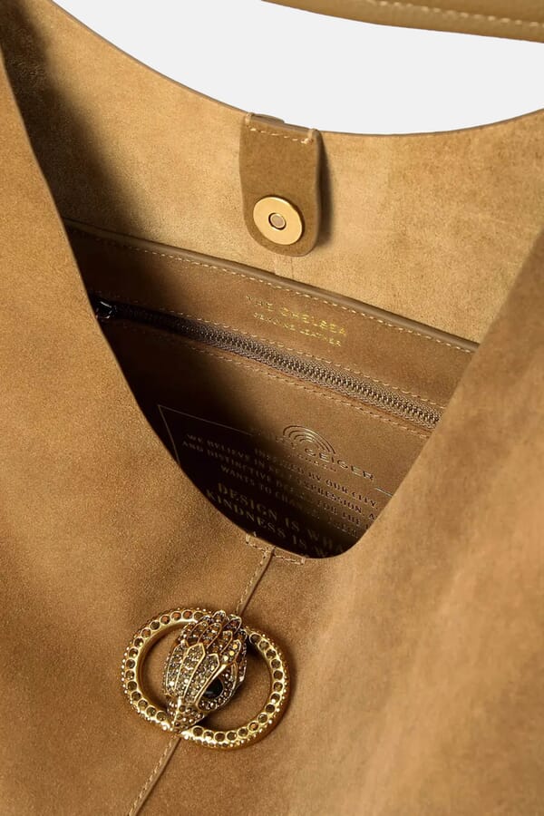 Kurt Geiger Замшева сумка Chelsea Slouch Hobo 00665676_05 №4