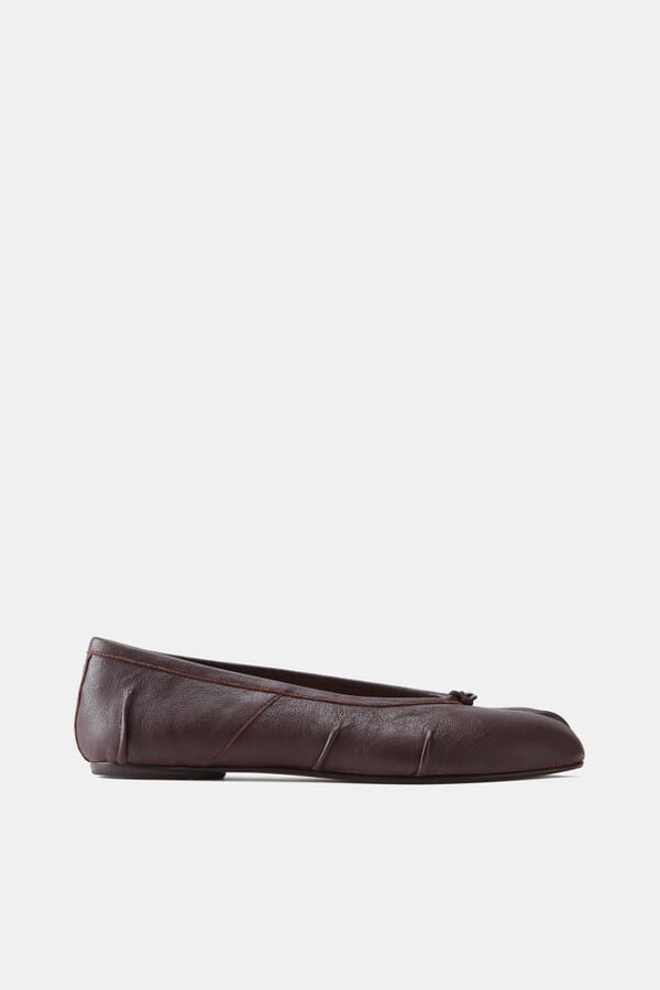 Maison Margiela Кожаные балетки Tabi 00610446_05  №1