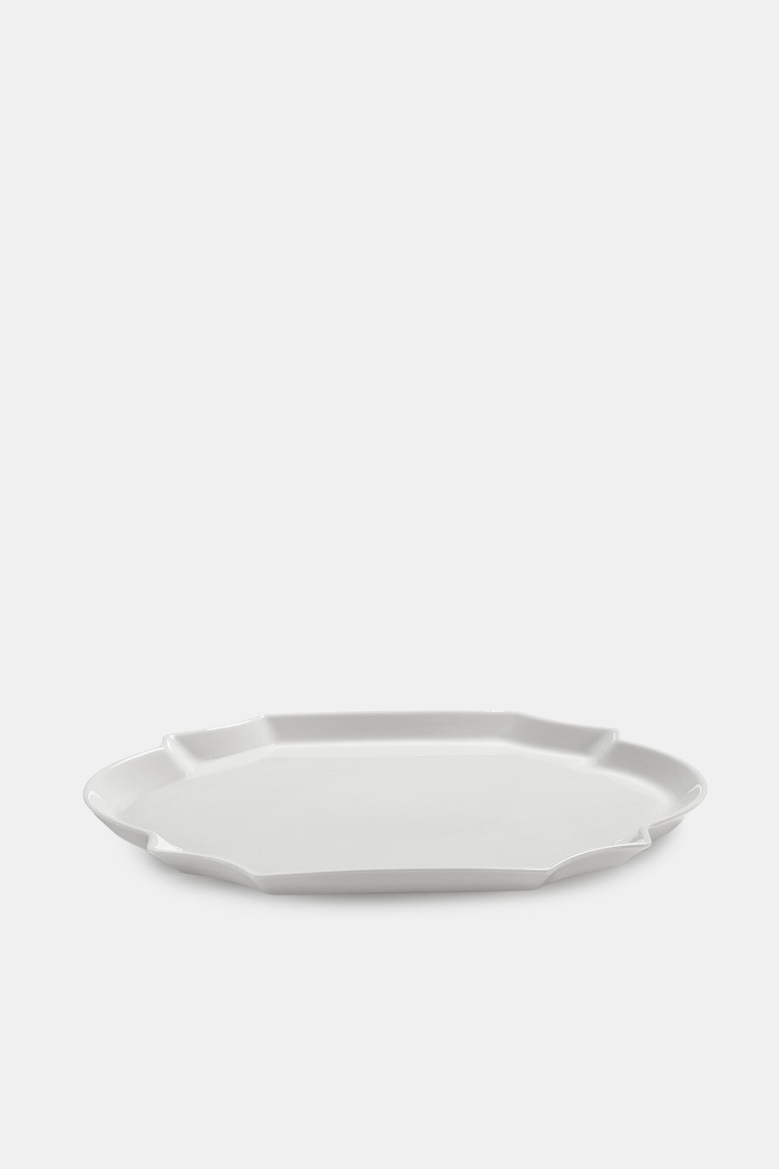 Сервировочная тарелка SERVING PLATE OVAL WHITE PERLE FINE