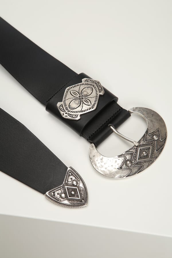 THE KOOPLES Шкіряний ремінь 00328815_01  №2