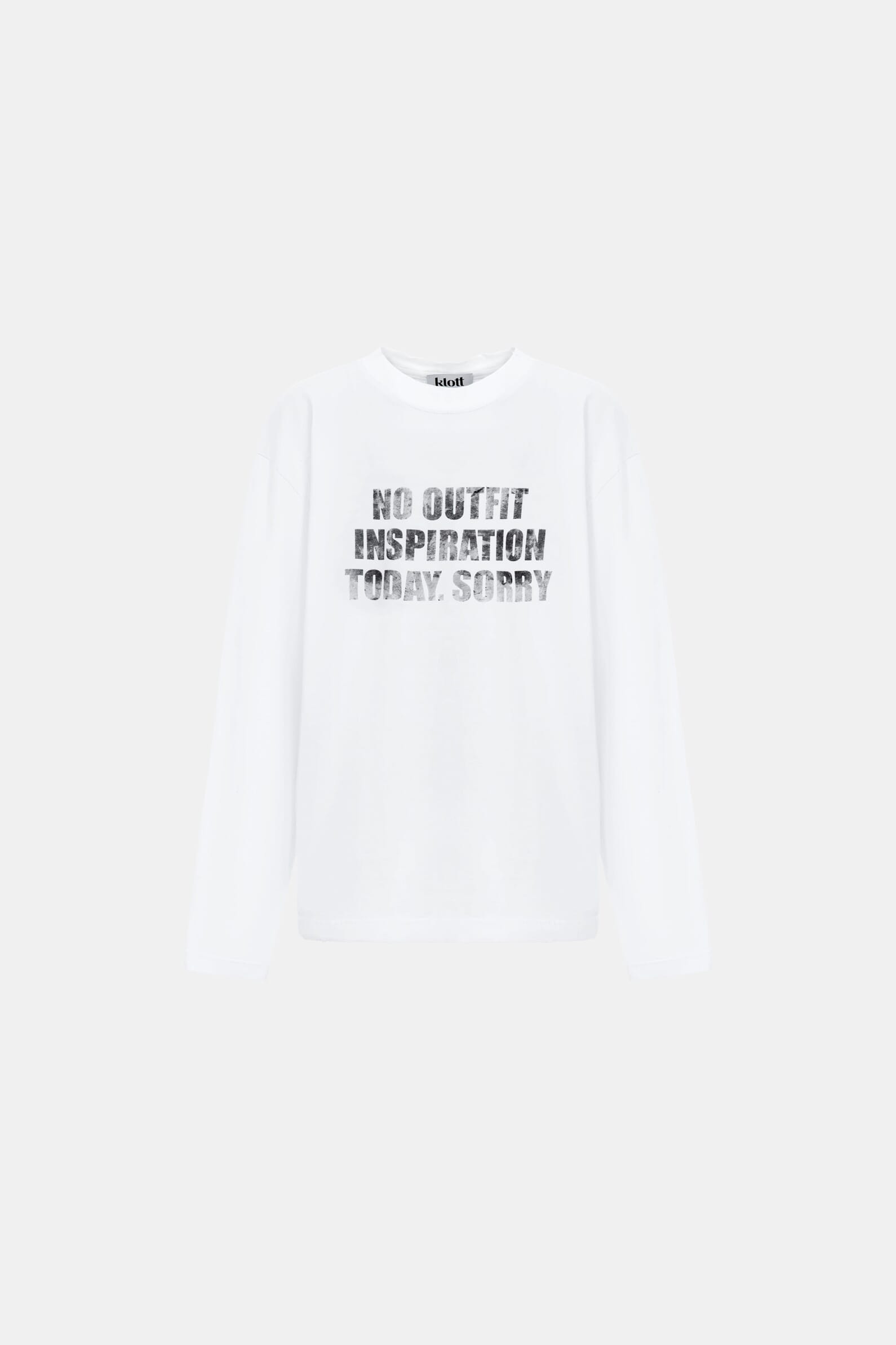 Лонгслив "No outfit inspiration"