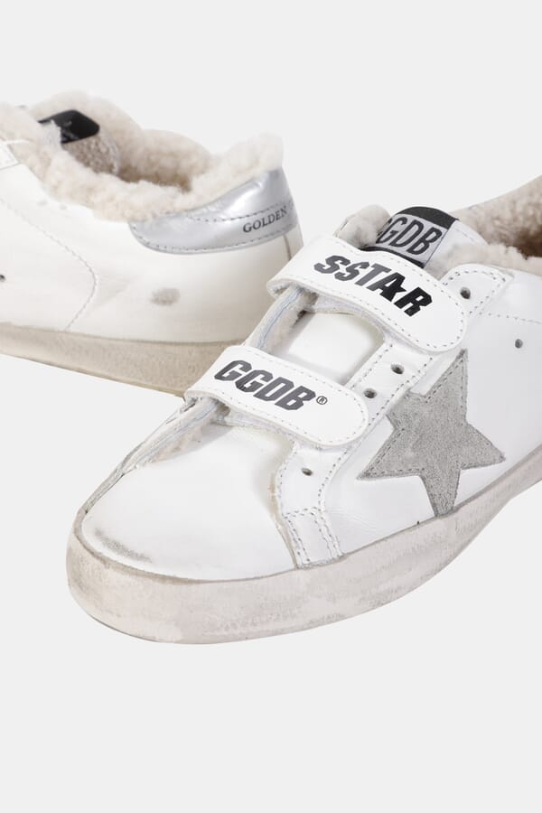 Golden Goose Кожаные кеды с мехом 00454424_18  №3