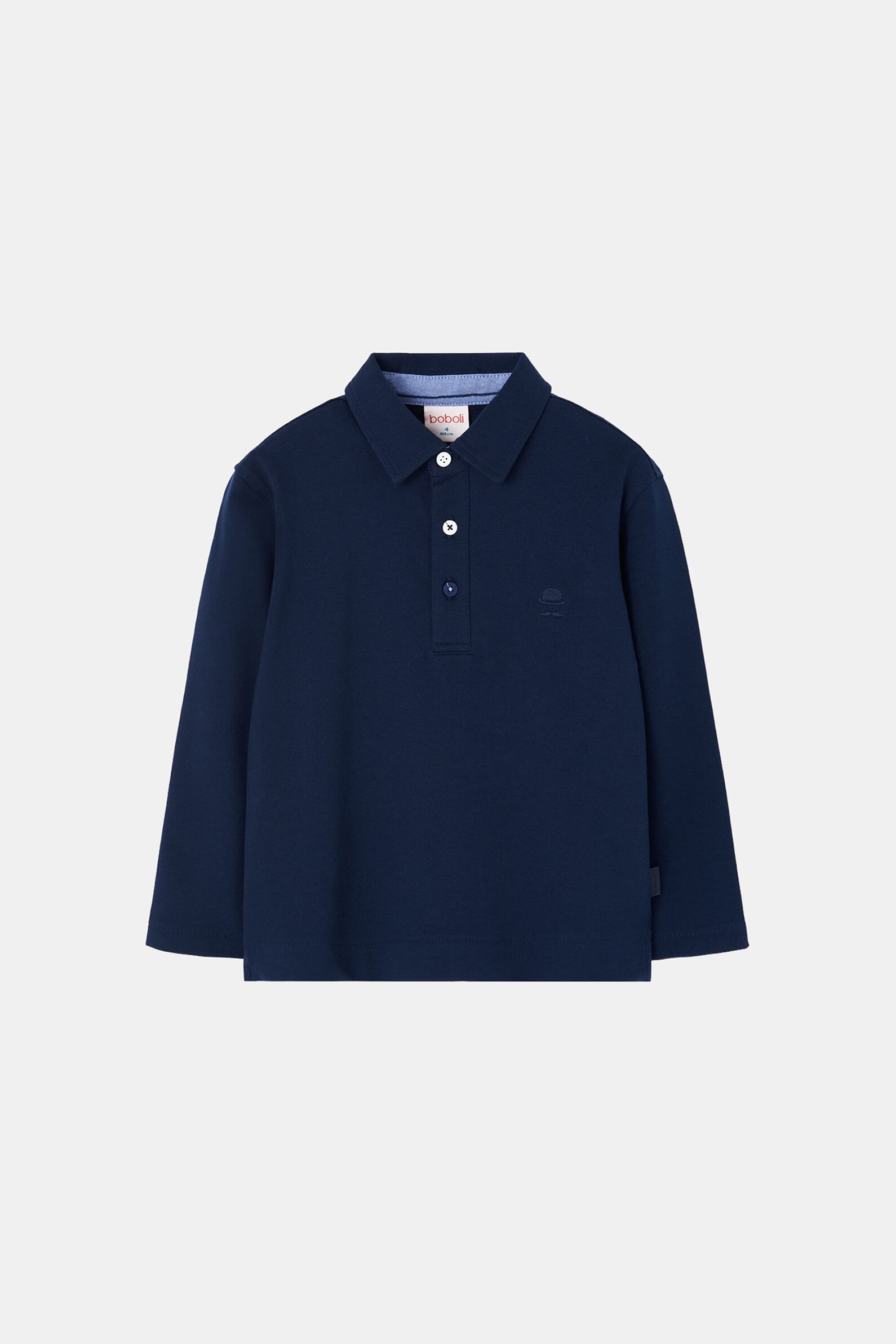Лонгслів Pique Navy