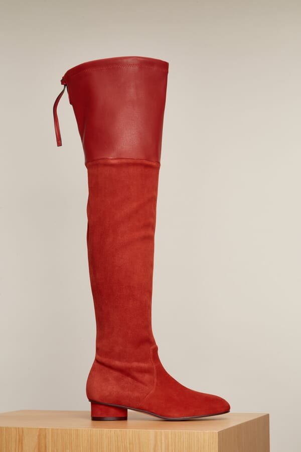 Stuart Weitzman Замшеві ботфорти 00187228_08  №1