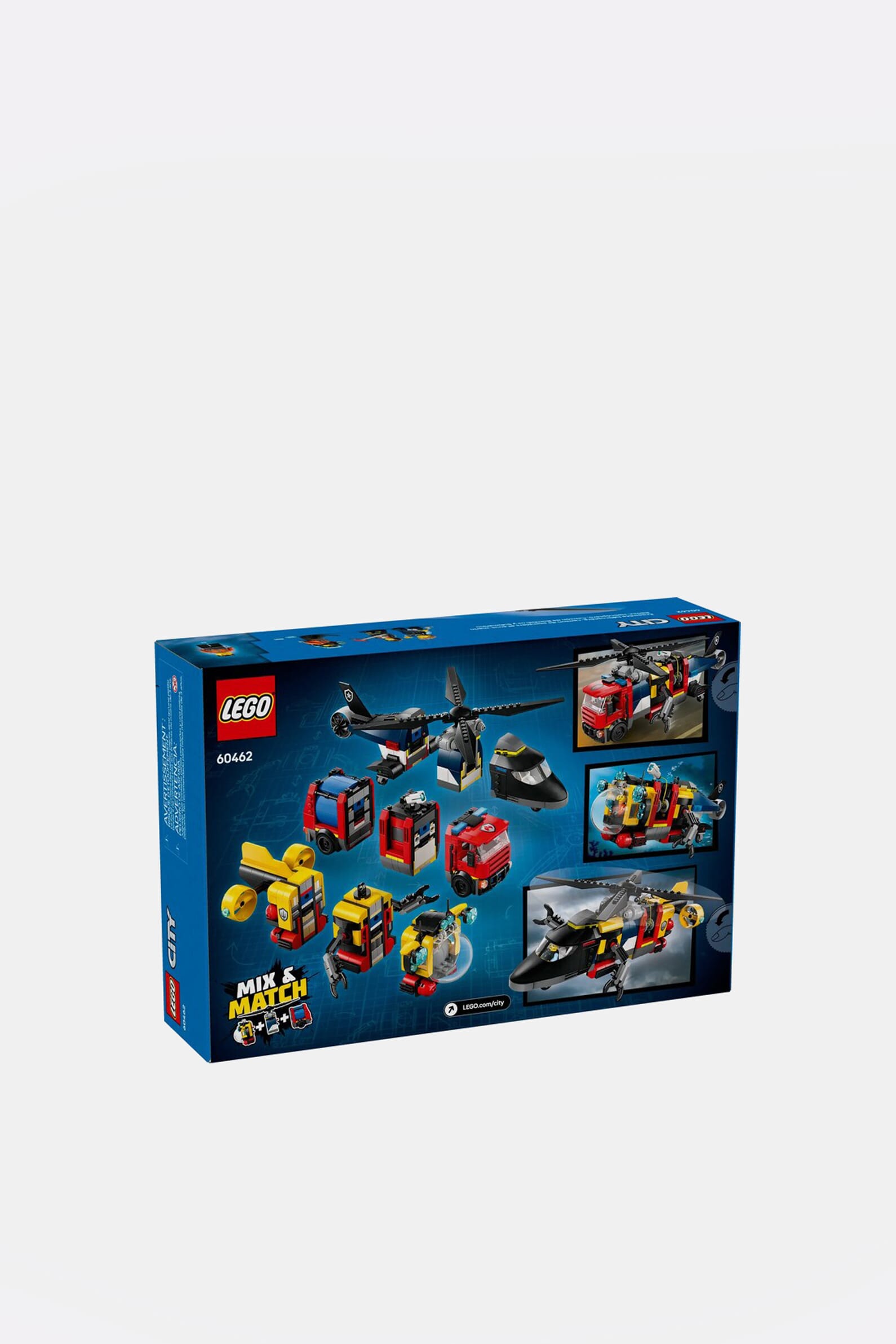Конструктор LEGO Ремикс вертолетов, пожарных машин и подводных лодок