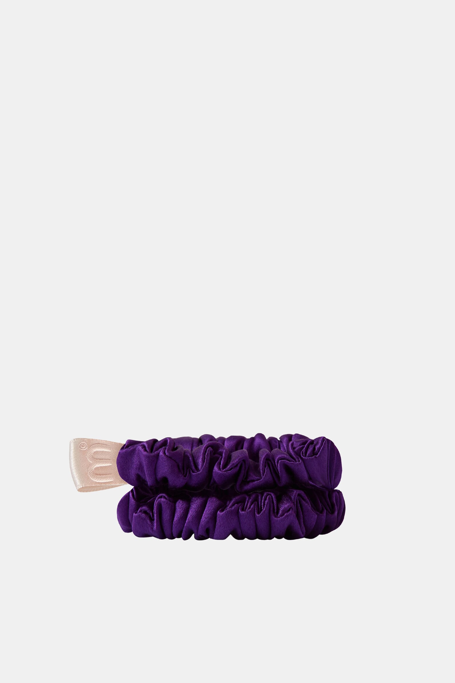 Набор из 2 мини-резинок для волос SILK SLIM SCRUNCHIE