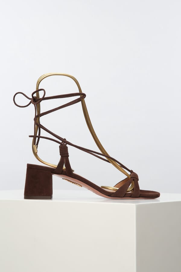 Aquazzura Замшеві босоніжки 00344382_01 №1