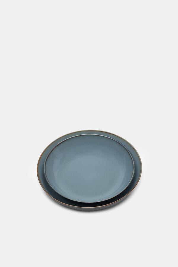 SERAX Тарелка DEEP PLATE M DARK BLUE/SMOKY BLUE 00657754_04  №4