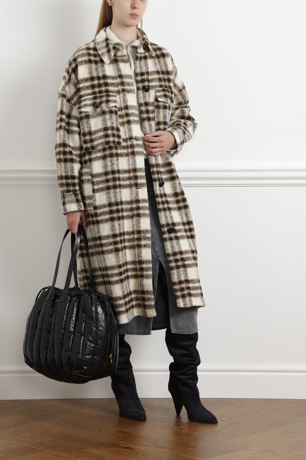 Isabel Marant Étoile Шерстяное пальто-рубашка 00451528_26  №2