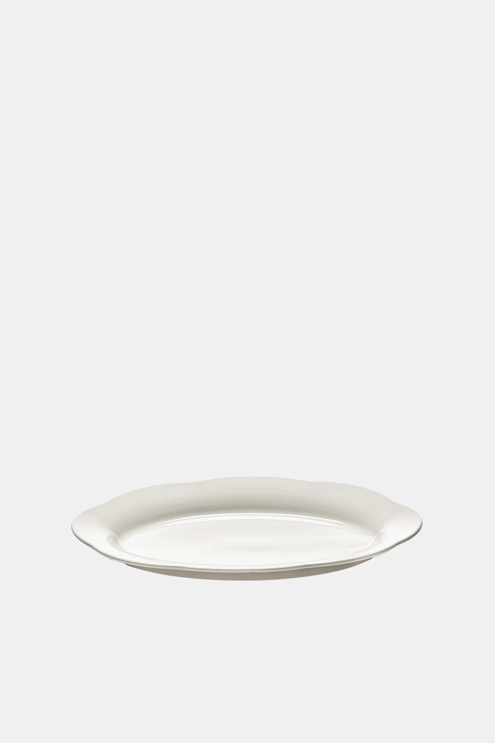 Тарілка HIGH OVAL PLATE L WHITE SILHOUETTE