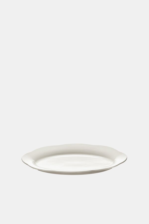 SERAX Тарілка HIGH OVAL PLATE L WHITE SILHOUETTE 00657792_18 №1