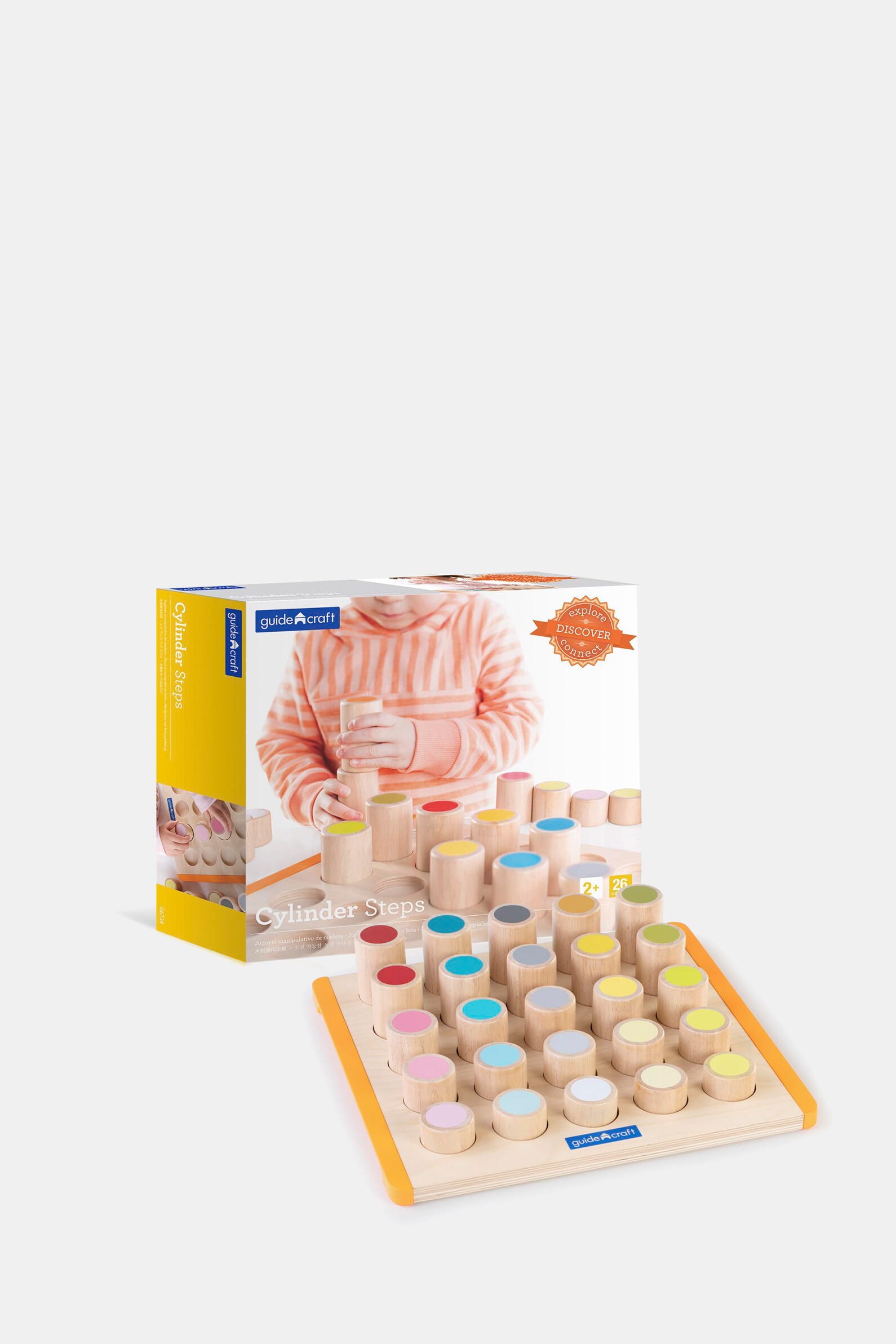 Набор деревянных блоков Guidecraft Manipulatives "Цилиндры"