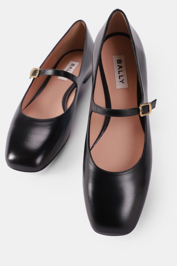 Bally Кожаные балетки Мэри Джейн 00566654_01 №4