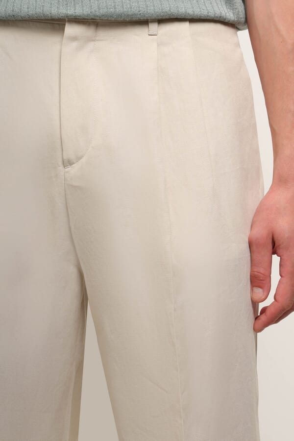 Lardini Брюки из льна 00657973_12  №4