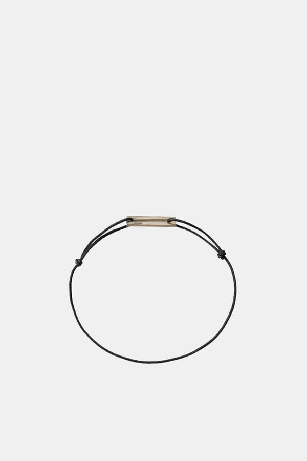 le gramme Браслет Black perforated cord bracelet le 1,7g 00394088_01  №1