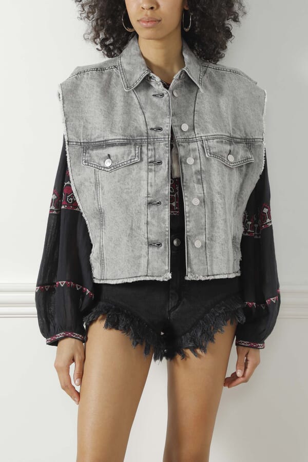 Isabel Marant Étoile Джинсовий жилет 00476016_08  №2