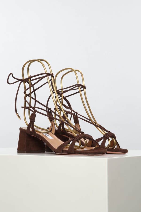 Aquazzura Замшеві босоніжки 00344382_01 №3