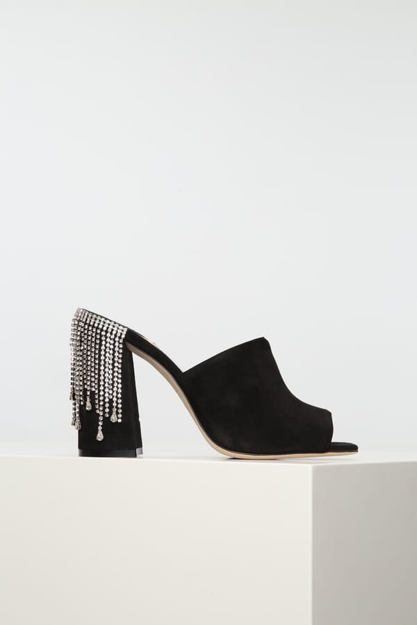 Jimmy Choo Замшеві мюлі 00305009_01  №1
