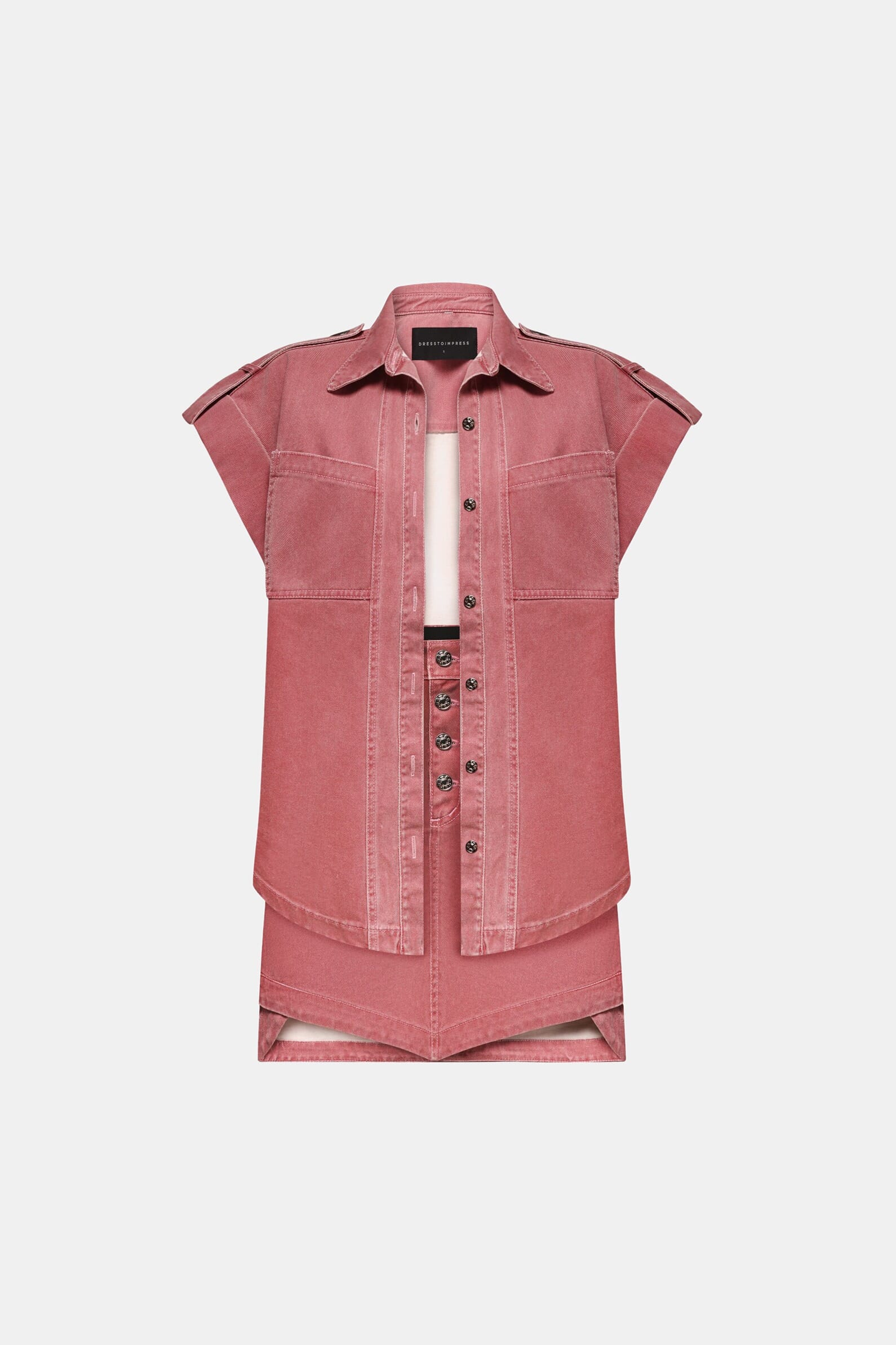 Костюм Lyba denim short pink