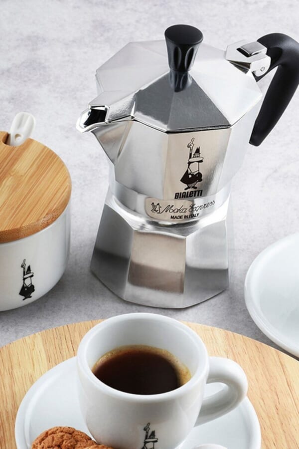 Bialetti Гейзерна кавоварка Bialetti Moka Express Red 3 чашки 130 мл 00667342_34  №3