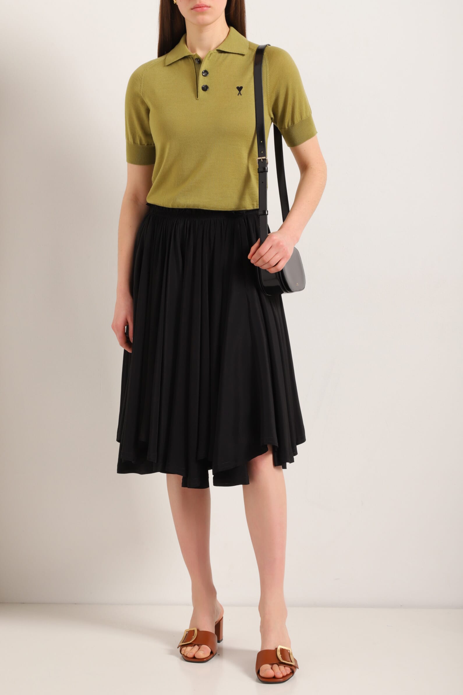 Поло из шерсти Ami Paris 00641966_07 - Онлайн-магазин ЦУМ Киев