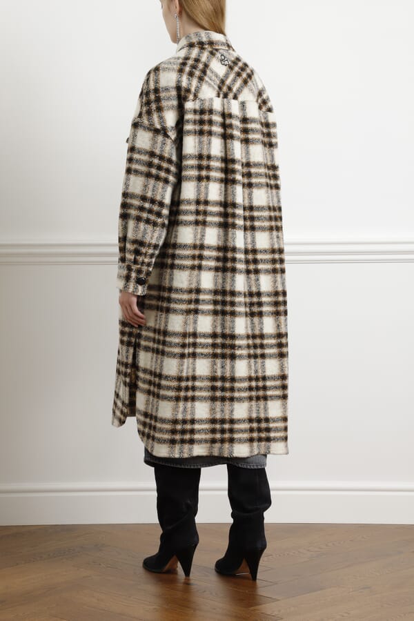 Isabel Marant Étoile Шерстяное пальто-рубашка 00451528_26  №3