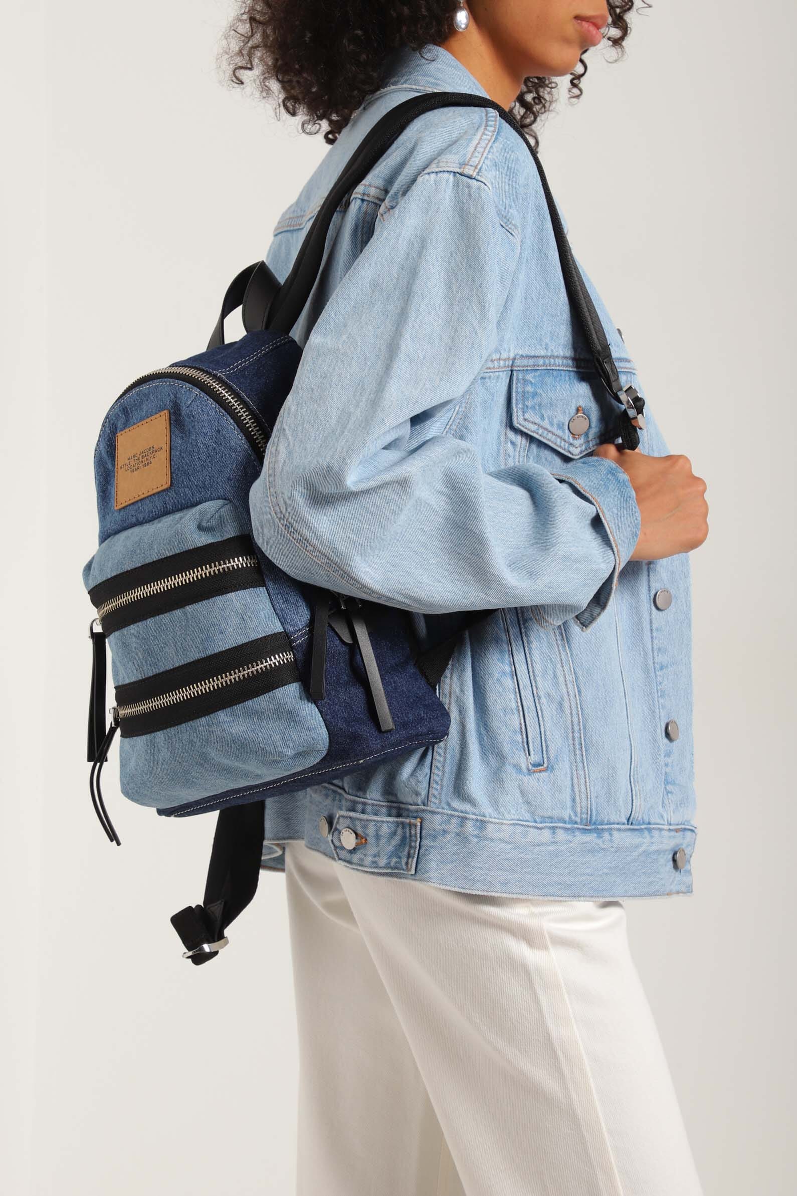 Рюкзак The Biker Colorblock Denim Medium Marc Jacobs