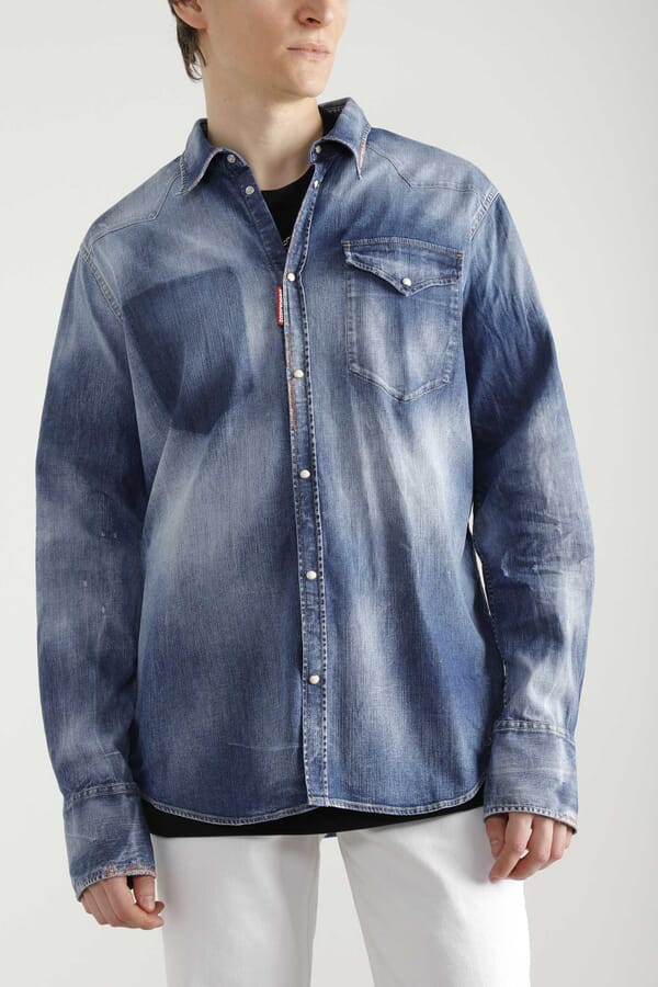 Dsquared2 Джинсова сорочка 00465998_04 №2