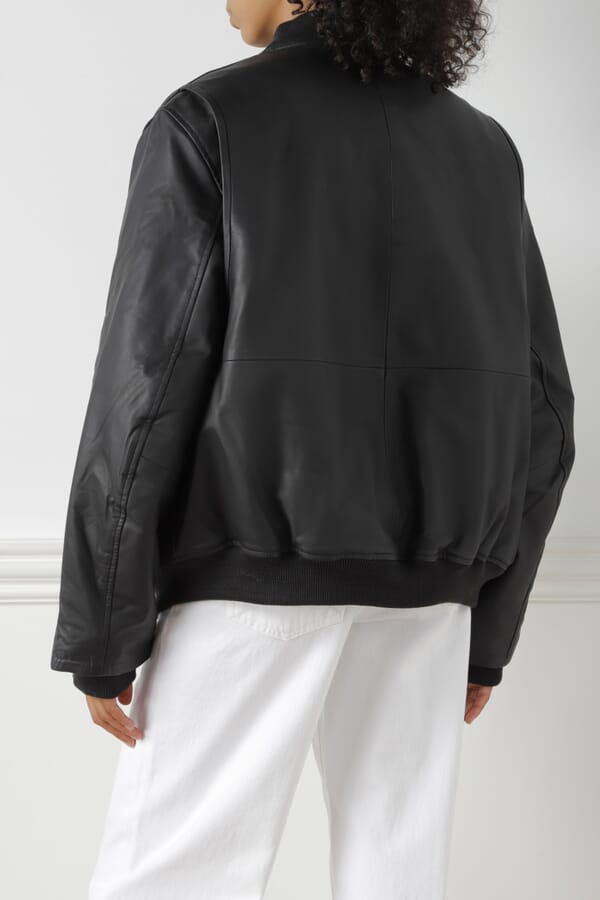 REMAIN Birger Christensen Кожаный бомбер 00497297_01 №3