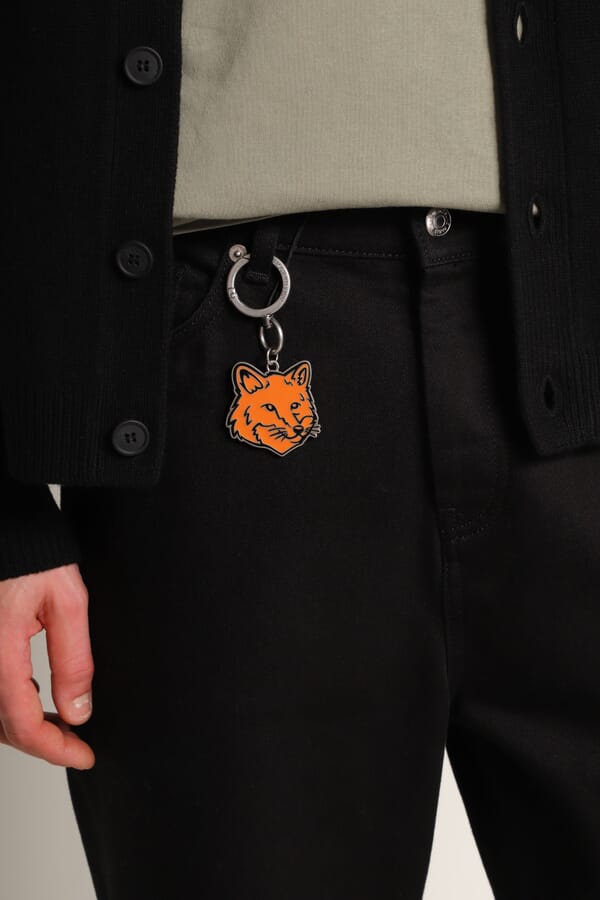 Maison Kitsune Брелок Fox Head Keyring 00623381_13 №2