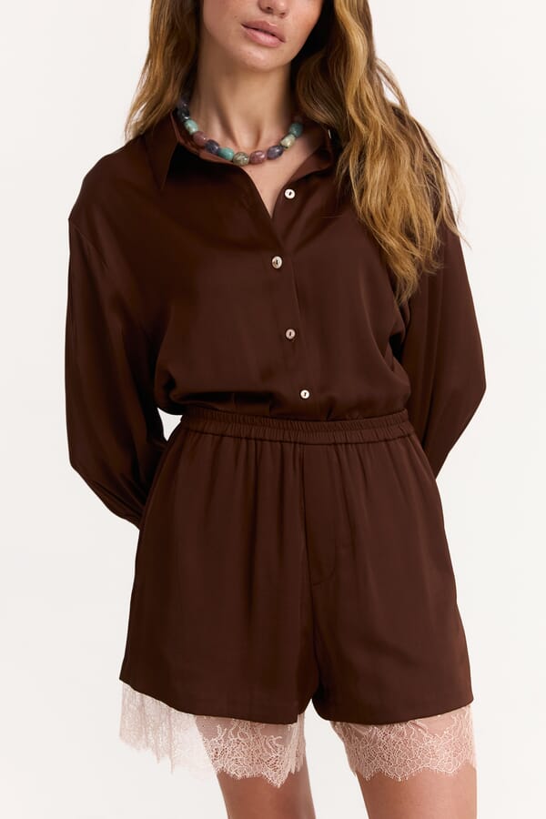 IAM Рубашка Maree Shirt in Chocolate 00617424_05  №3