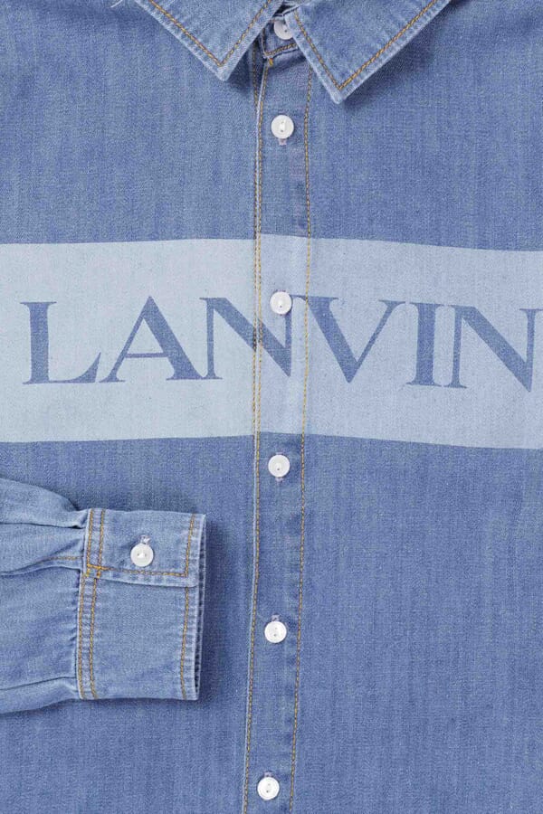 Lanvin kids Джинсова сорочка 00477442_04 №3