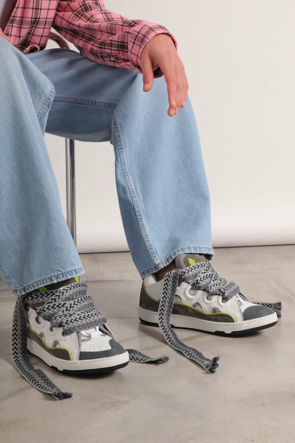LANVIN Шкіряні кросівки Curb  00616291_18  №2