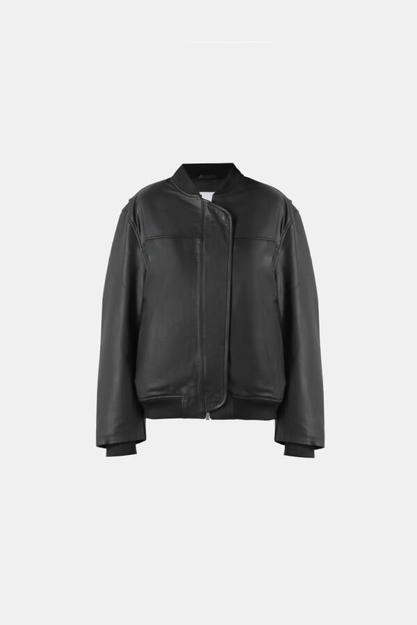 REMAIN Birger Christensen Кожаный бомбер 00497297_01 №1